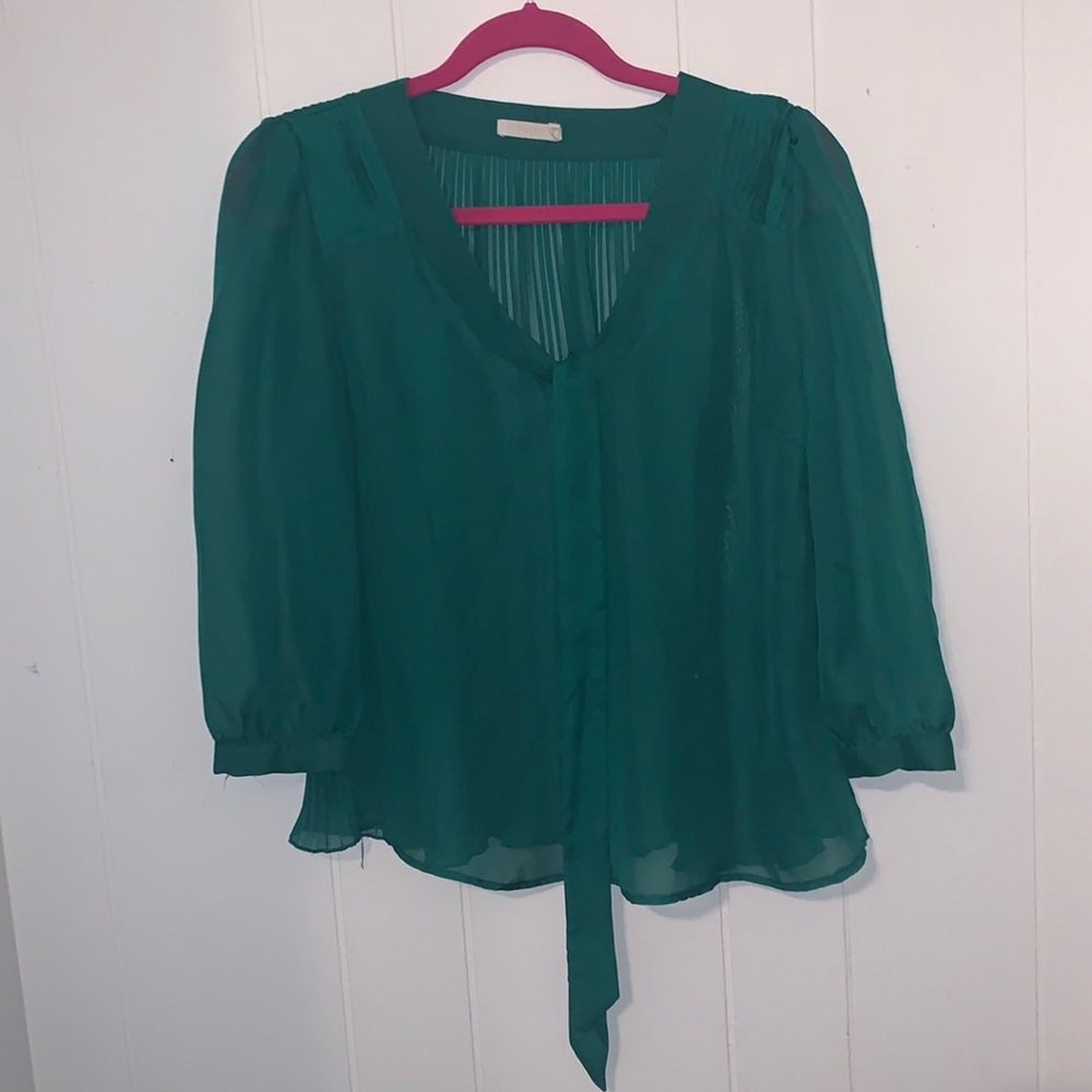 Green blouse